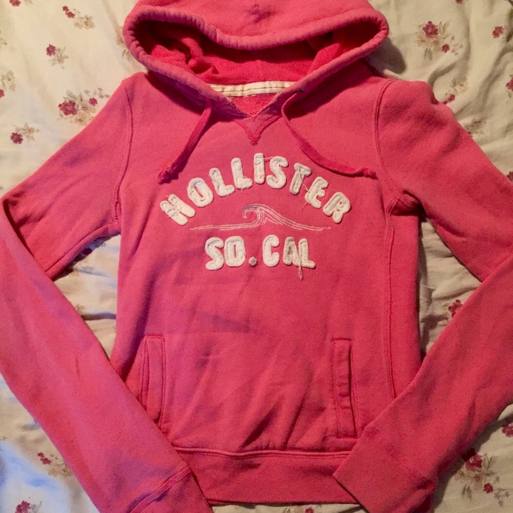 Light pink Hollister hoodie